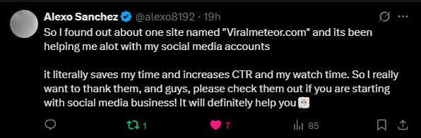 User Testimonial